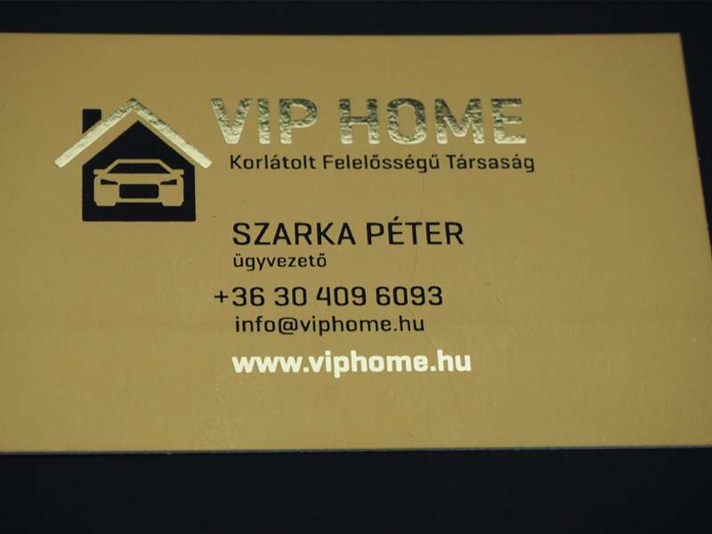VIP Home-névjegykártya